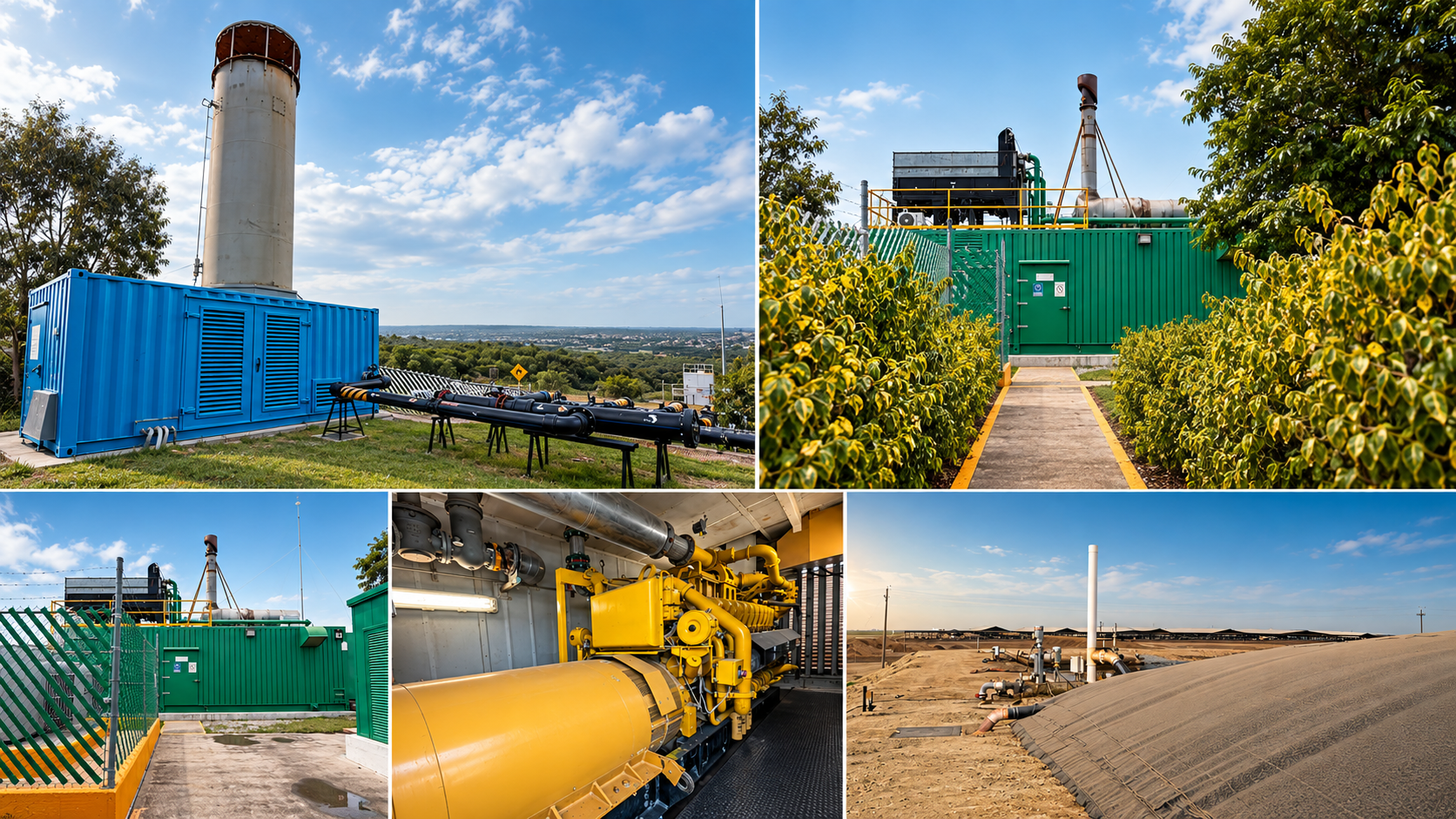 ANDE Energy biogas and renewable energy facilities, including generation equipment and gas infrastructure